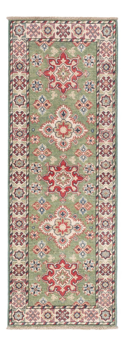 Kazak Teppich 64x181cm - Orientteppich - hellgrün
