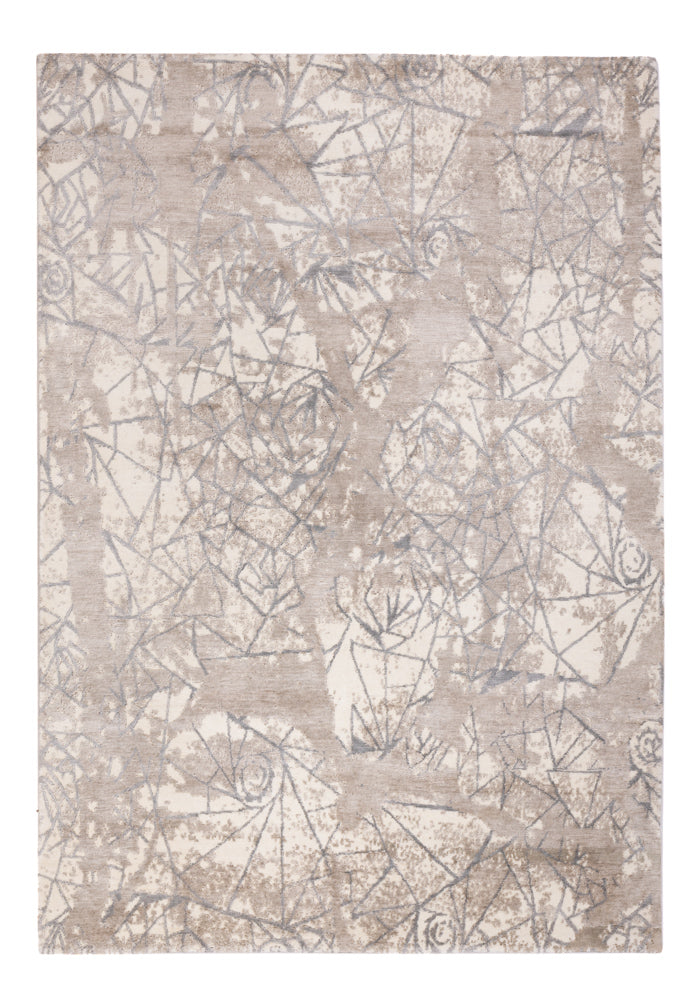 Designer Teppich 174x242cm - hellgrau
