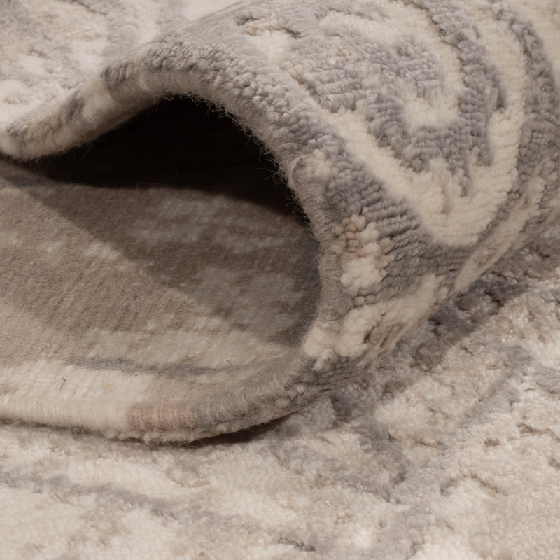 Designer Teppich 174x242cm - hellgrau