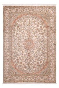 Kaschmir Seide Teppich 219x314cm - Orientteppich - beige – product image