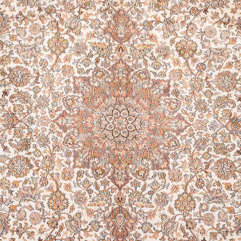 Kaschmir Seide Teppich 219x314cm - Orientteppich - beige