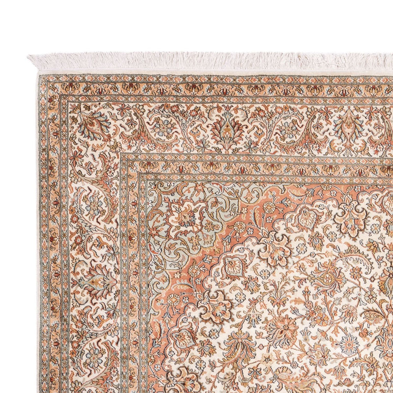 Kaschmir Seide Teppich 219x314cm - Orientteppich - beige
