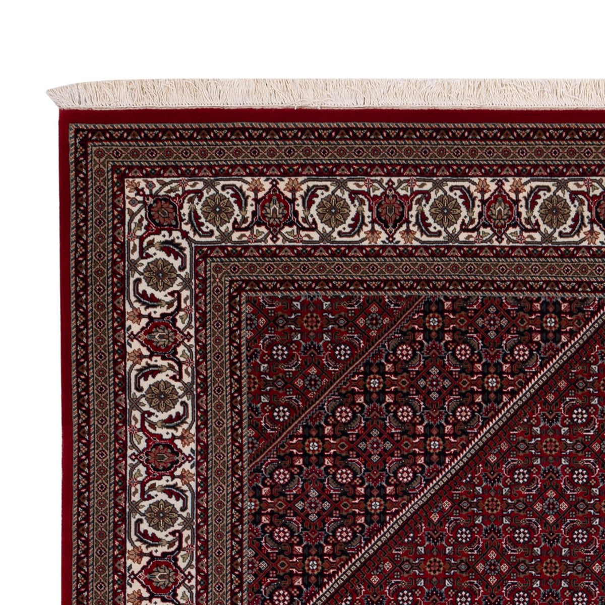 Indo Bidjar Teppich 200x298cm - Orientteppich - dunkelcamel