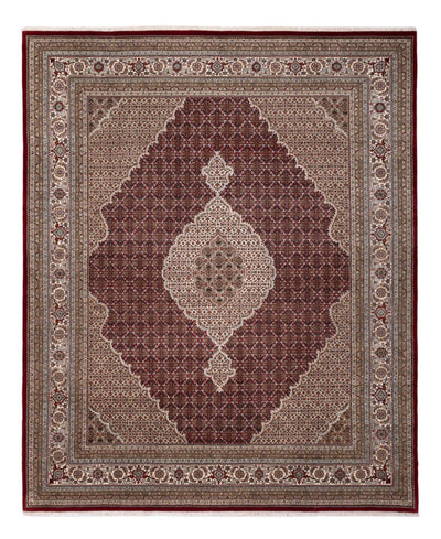 Indo Täbriz Teppich 253x303cm - Orientteppich - dunkelbeige