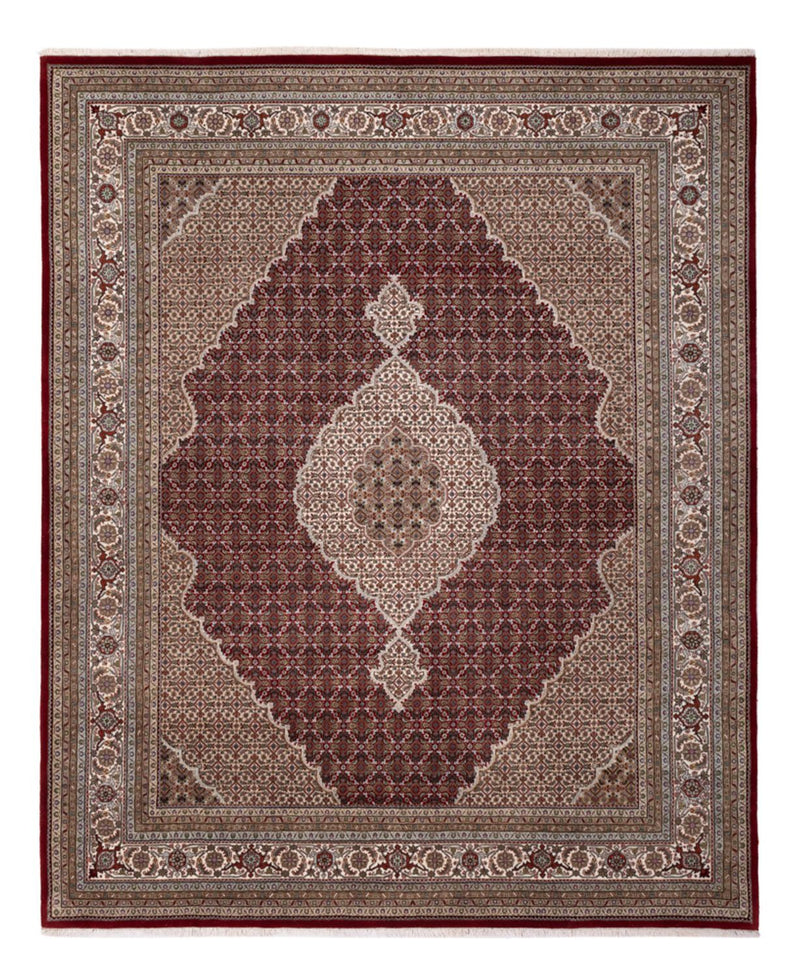Indo Täbriz Teppich 253x303cm - Orientteppich - dunkelbeige