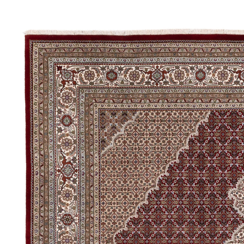 Indo Täbriz Teppich 253x303cm - Orientteppich - dunkelbeige