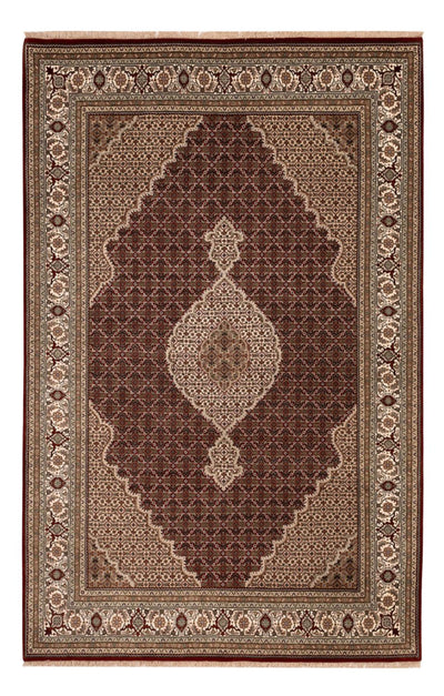 Indo Täbriz Teppich 197x300cm - Orientteppich - dunkelbeige