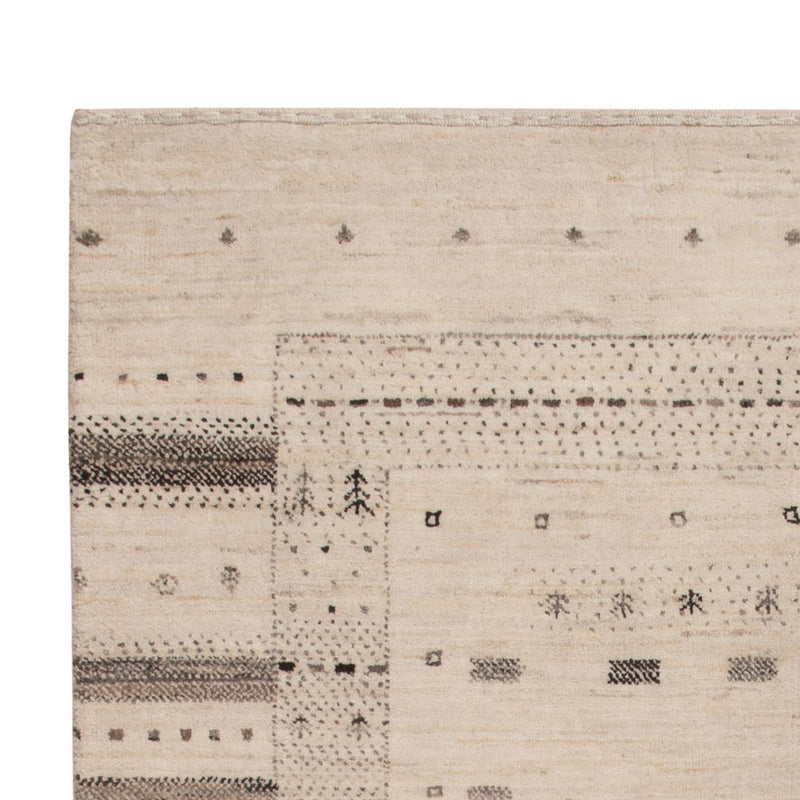 Indo Loribaft Teppich 105x152cm - Wollteppich - creme