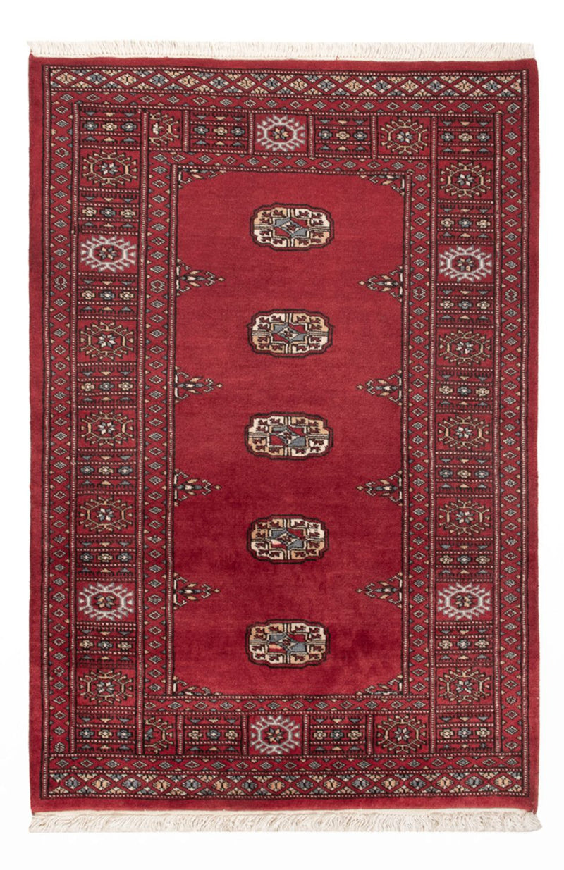 Pakistan Teppich 89x132cm - Orientteppich - rot