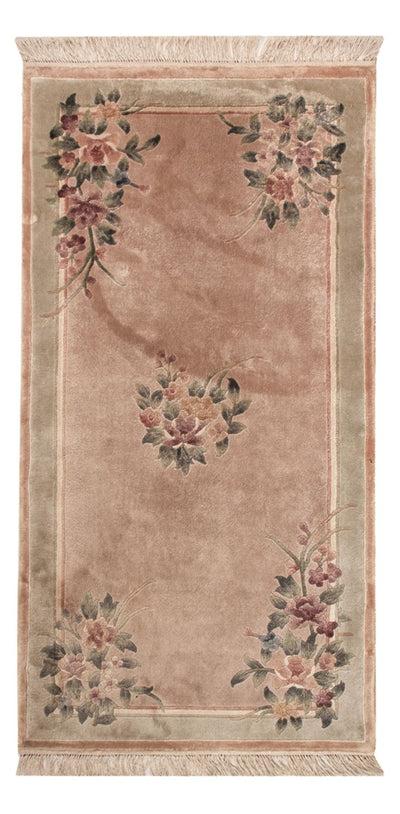 China Seide Teppich 70x135cm - Orientteppich - beige