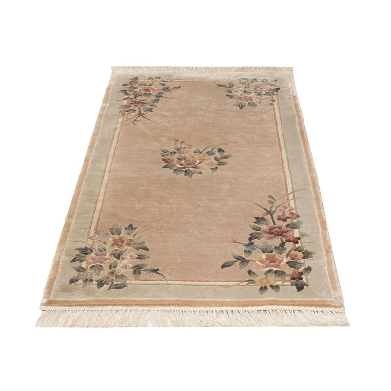 China Seide Teppich 70x135cm - Orientteppich - beige