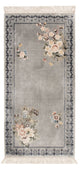 China Seide Teppich 60x124cm - Orientteppich - silber