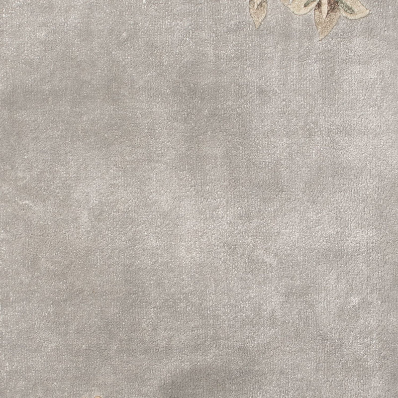 China Seide Teppich 60x124cm - Orientteppich - silber