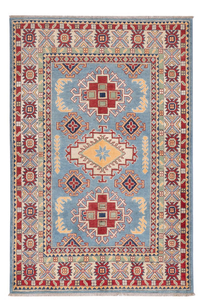 Kazak Teppich 120x180cm - Orientteppich - hellblau