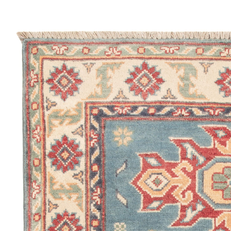 Kazak Teppich 83x123cm - Orientteppich - hellblau