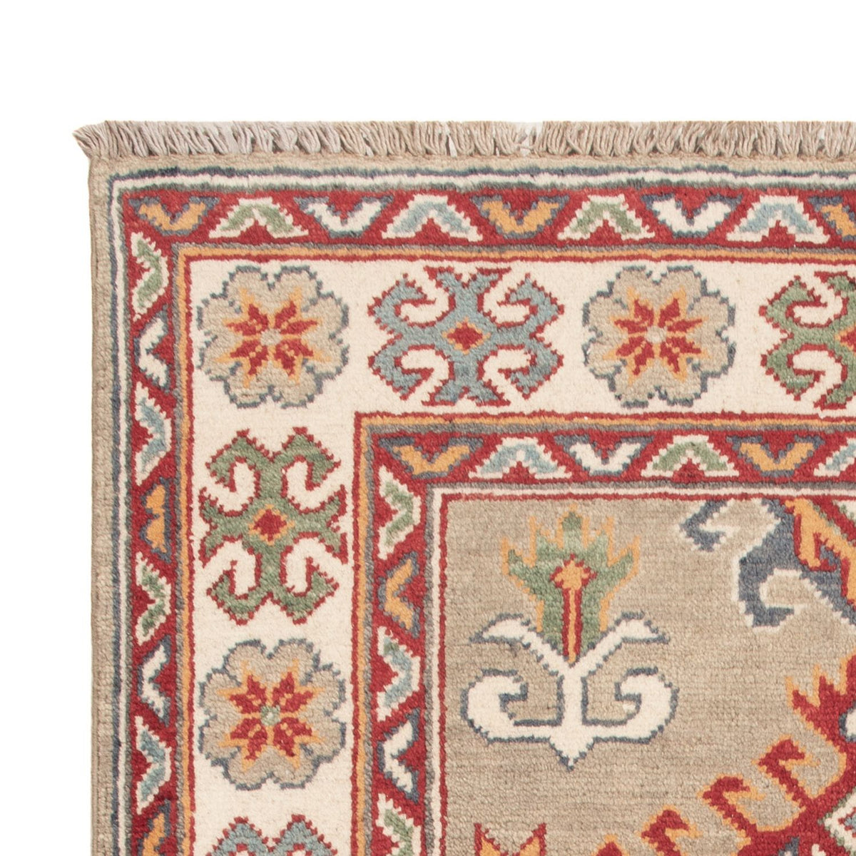 Kazak Teppich 81x126cm - Orientteppich - hellgrün