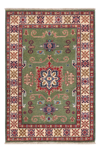 Kazak Teppich 101x150cm - Orientteppich - grün