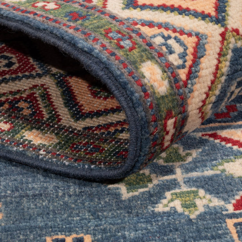 Kazak Teppich 122x183cm - Orientteppich - blau