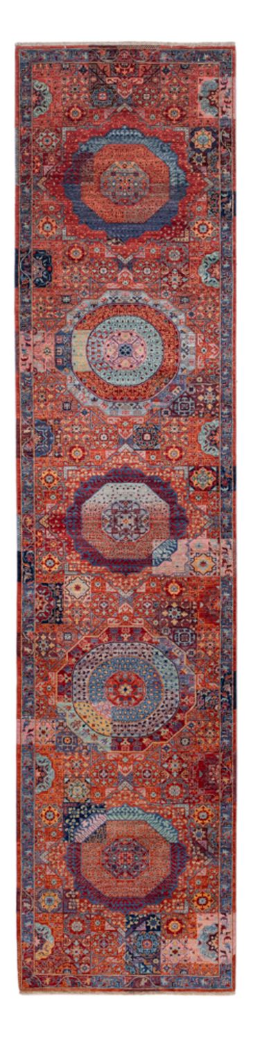 Designer Teppich 88x392cm - mehrfarbig