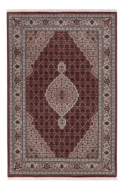 Indo Täbriz Teppich 124x186cm - Orientteppich - dunkelbeige