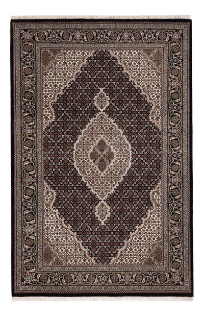 Indo Täbriz Teppich 120x184cm - Orientteppich - dunkelbeige