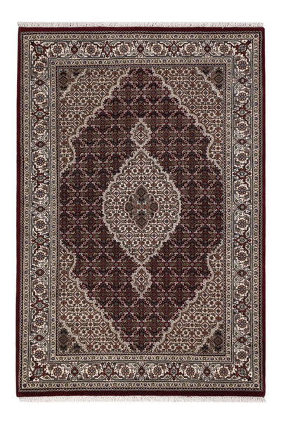 Indo Täbriz Teppich 124x186cm - Orientteppich - dunkelbeige