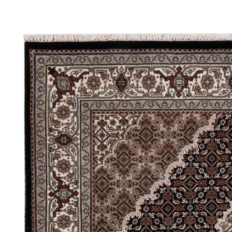 Indo Täbriz Teppich 124x184cm - Orientteppich - dunkelbeige