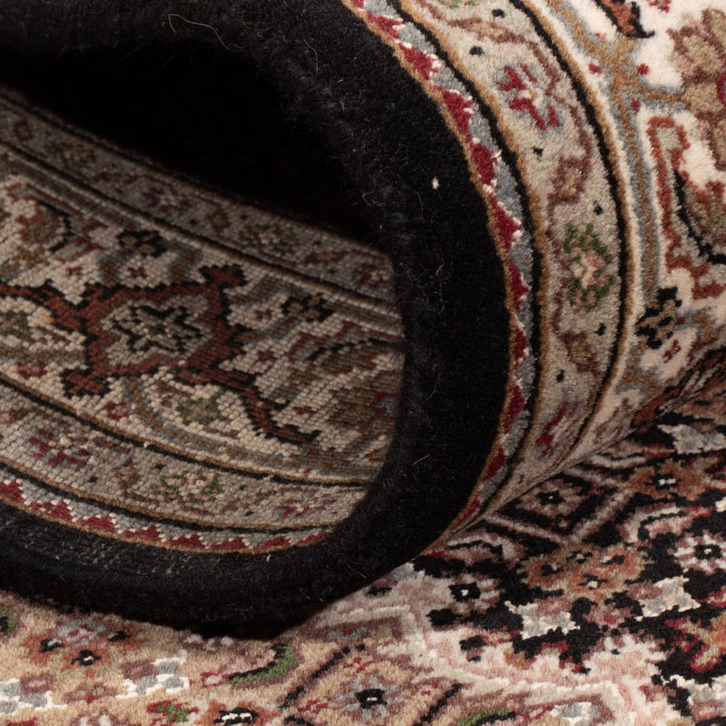 Indo Täbriz Teppich 124x184cm - Orientteppich - dunkelbeige