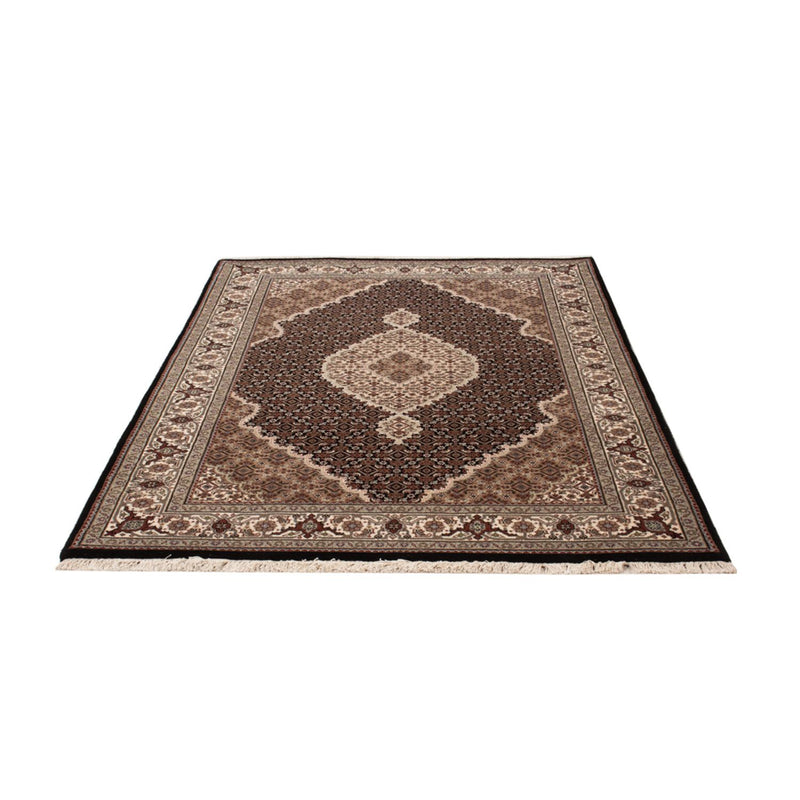 Indo Täbriz Teppich 124x184cm - Orientteppich - dunkelbeige