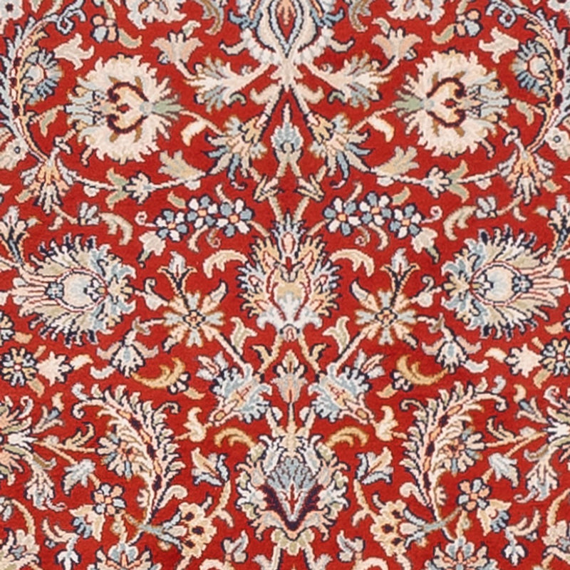 Kaschmir Seide Teppich 79x363cm - Orientteppich - rot