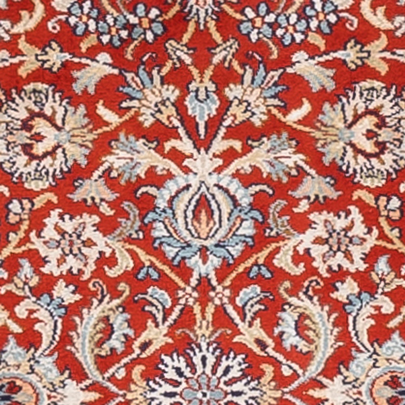 Kaschmir Seide Teppich 76x241cm - Orientteppich - rot