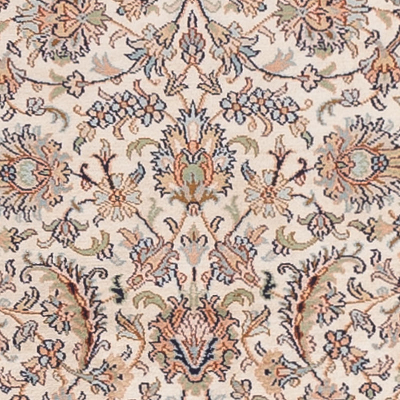 Kaschmir Seide Teppich 77x307cm - Orientteppich - beige