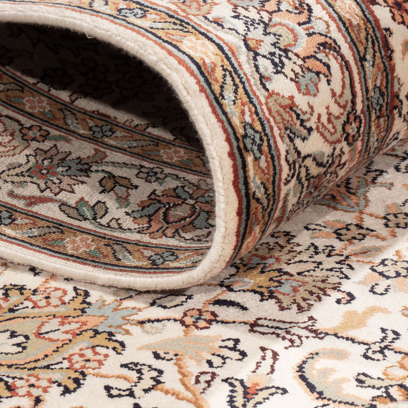 Kaschmir Seide Teppich 80x308cm - Orientteppich - beige