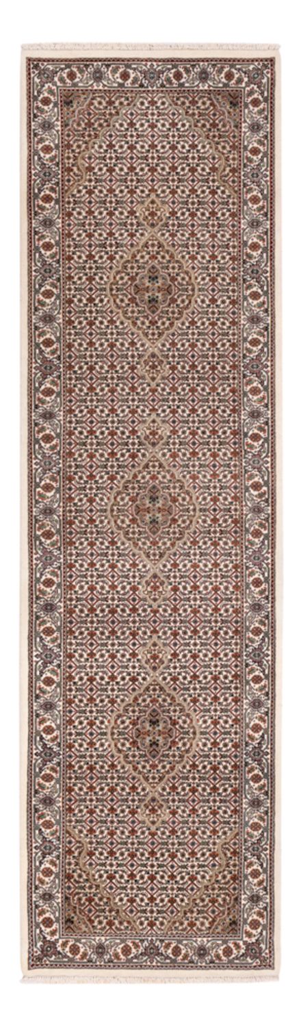 Indo Täbriz Teppich 84x315cm - Orientteppich - dunkelbeige