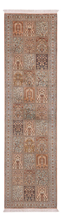 Kaschmir Seide Teppich 77x301cm - Orientteppich - dunkelbeige – product image