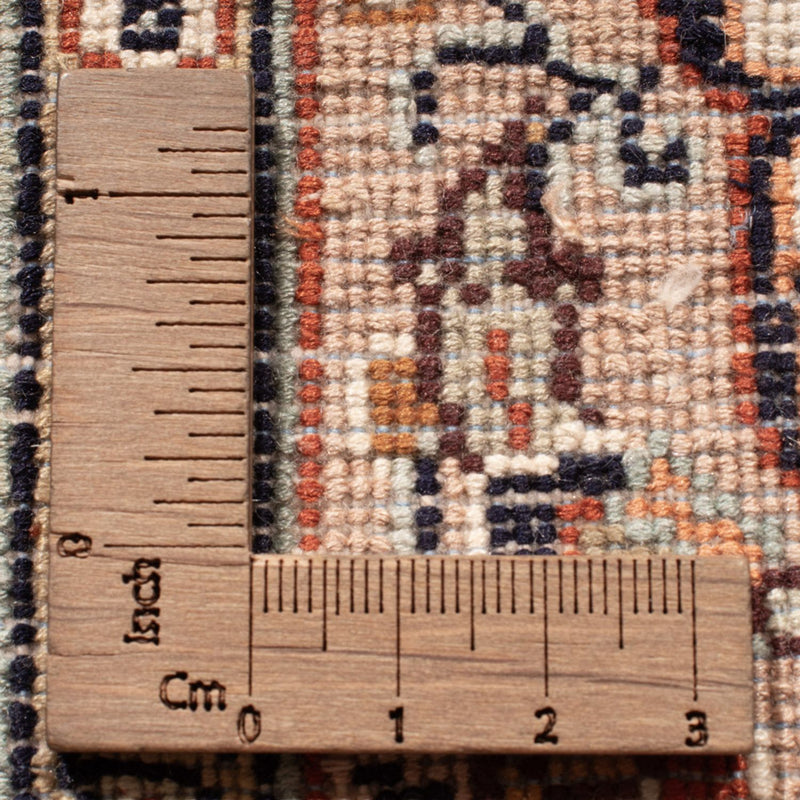 Kaschmir Seide Teppich 77x301cm - Orientteppich - dunkelbeige