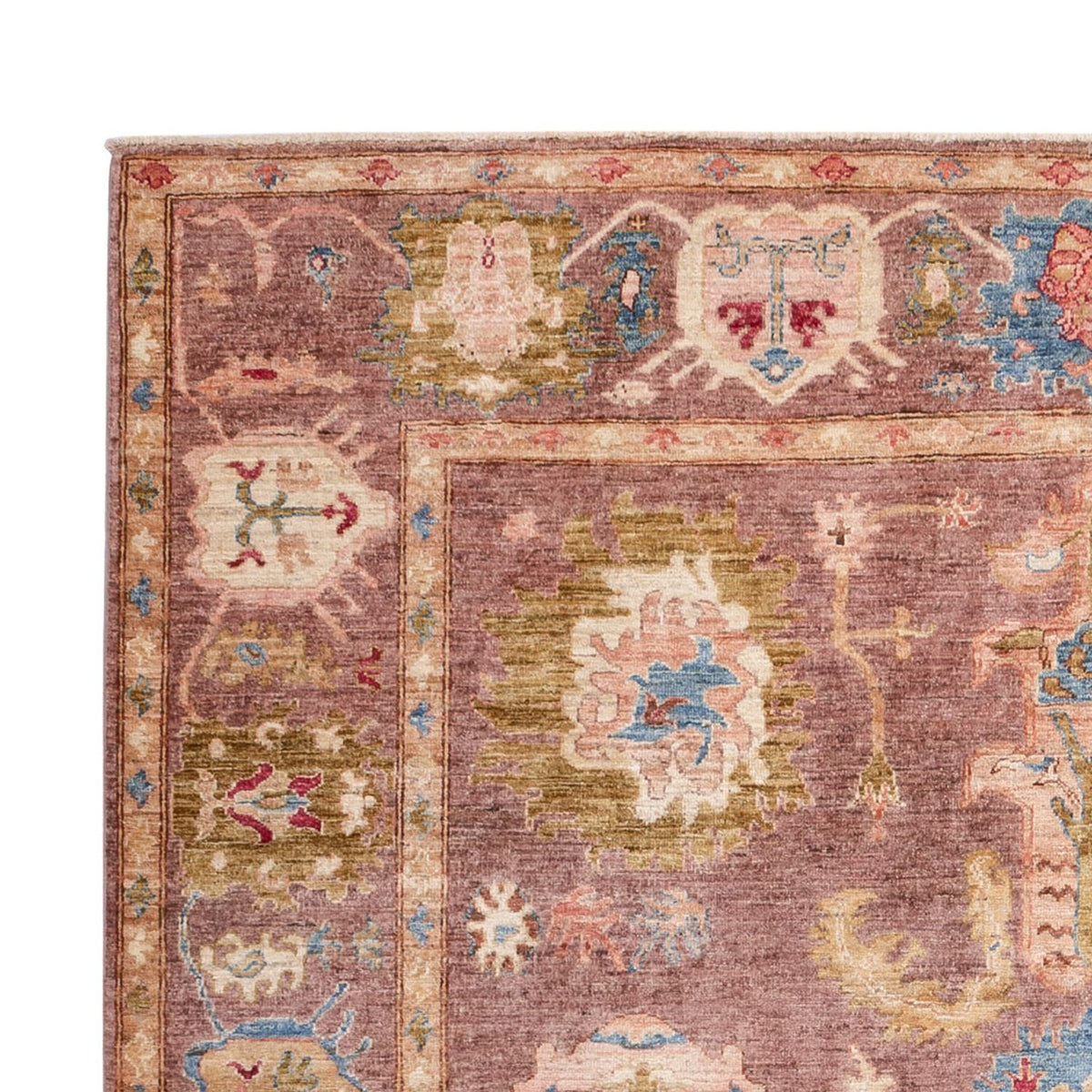 Usak Teppich 203x277cm - Orientteppich - dunkelrot
