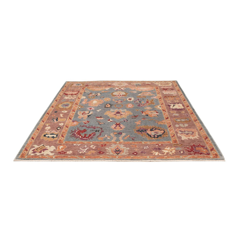 Usak Teppich 173x235cm - Orientteppich - hellblau