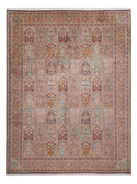 Kaschmir Seide Teppich 274x362cm - Orientteppich - dunkelbeige – product image