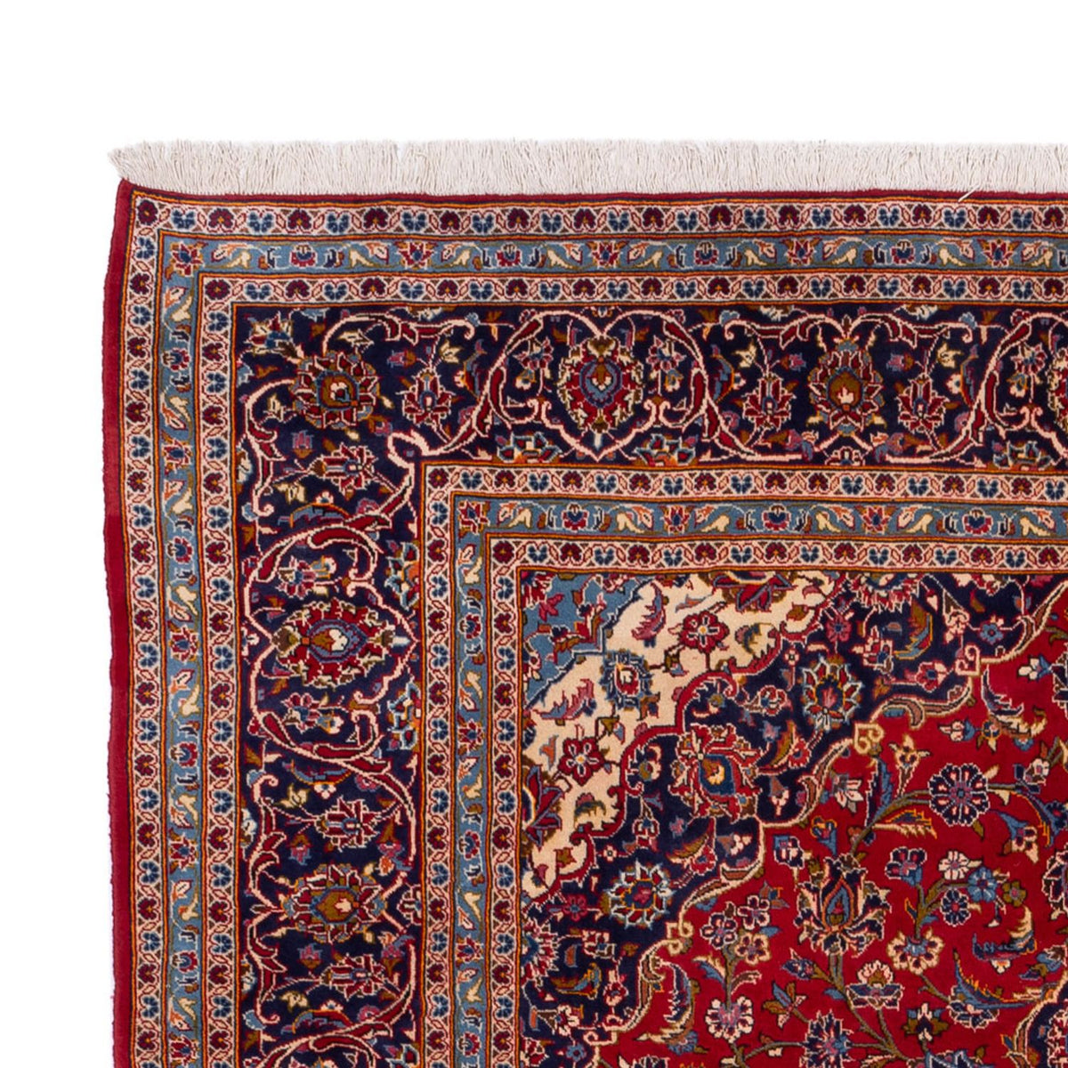 Keshan Teppich 252x373cm - Perserteppich - rot