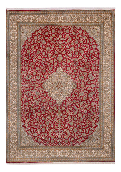 Kaschmir Seide Teppich 244x339cm - Orientteppich - rot