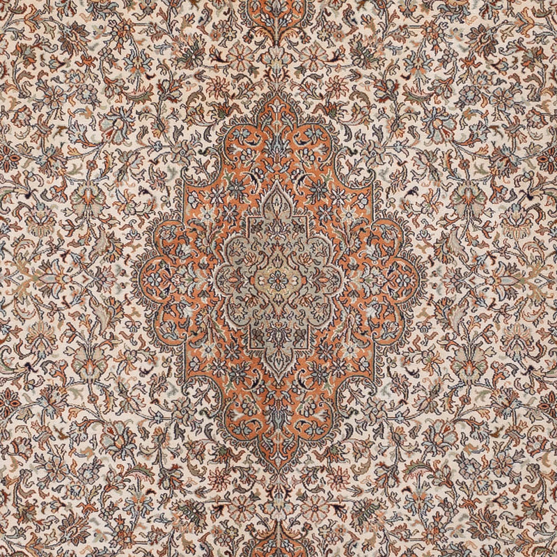 Kaschmir Seide Teppich 250x344cm - Orientteppich - beige