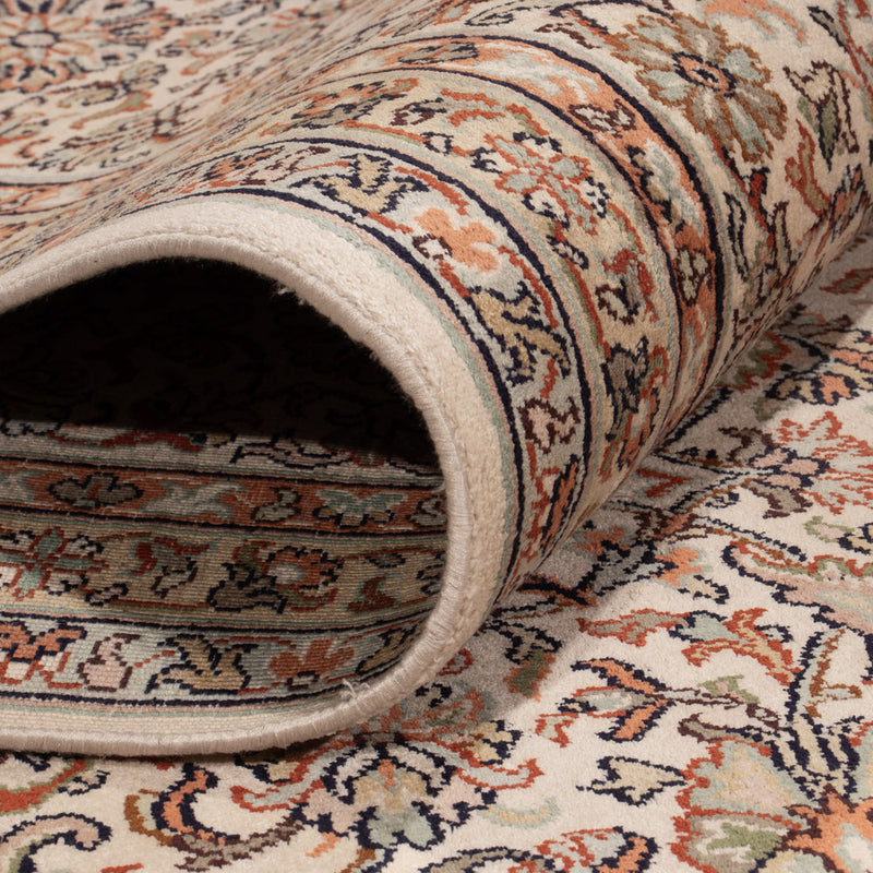Kaschmir Seide Teppich 250x344cm - Orientteppich - beige