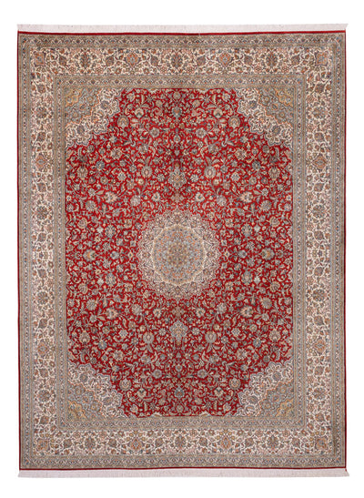 Kaschmir Seide Teppich 245x321cm - Orientteppich - rot