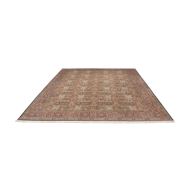 Kaschmir Seide Teppich 246x330cm - Orientteppich - dunkelbeige