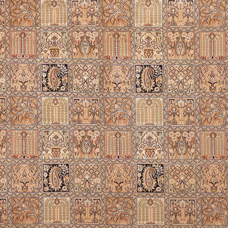 Seidenteppich - Kaschmir Seide - 245 x 344 cm - dunkelbeige