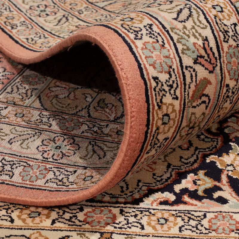 Seidenteppich - Kaschmir Seide - 273 x 381 cm - dunkelbeige