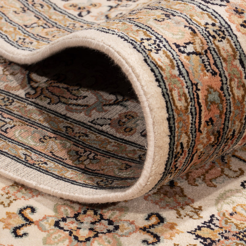 Kaschmir Seide Teppich 245x356cm - Orientteppich - beige