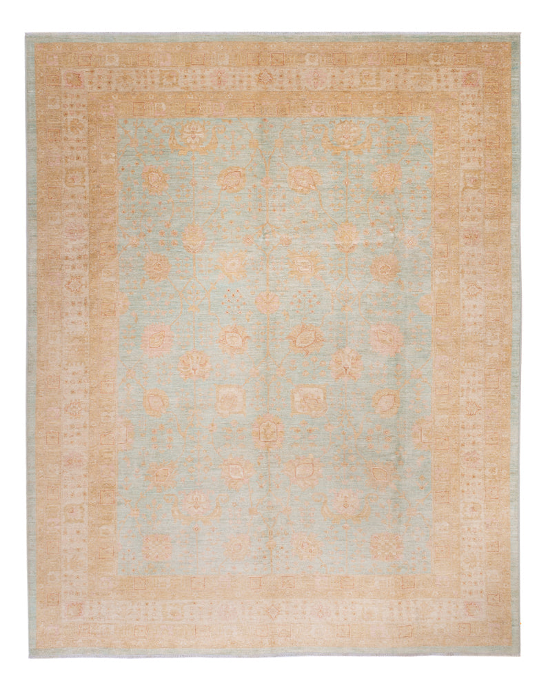 Ziegler Teppich 309x394cm - Orientteppich - hellblau