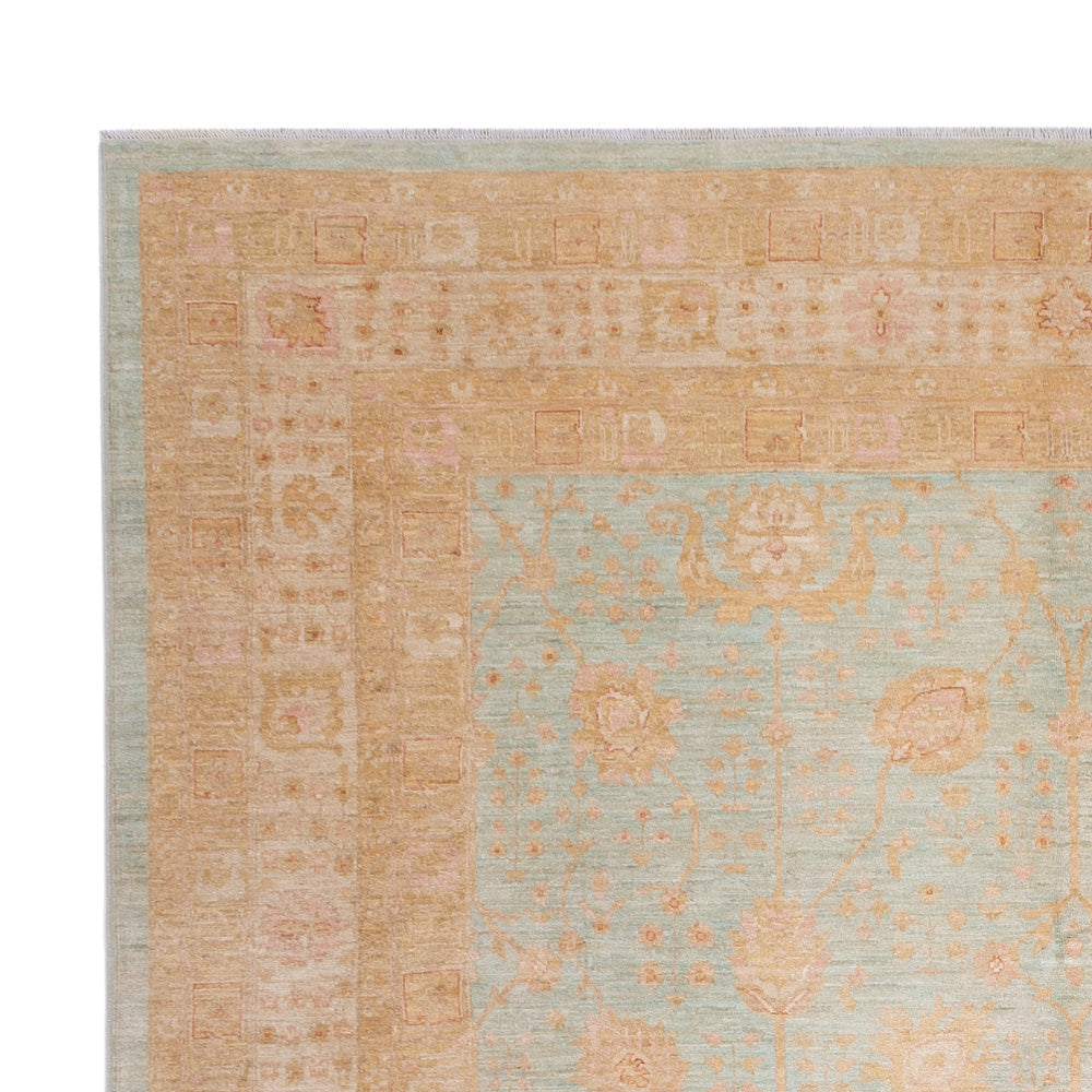 Ziegler Teppich 309x394cm - Orientteppich - hellblau